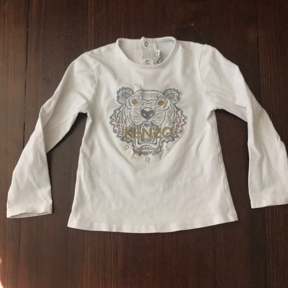 Kenzo long sleeves logo T-shirt. S 4T 41”/104cm.